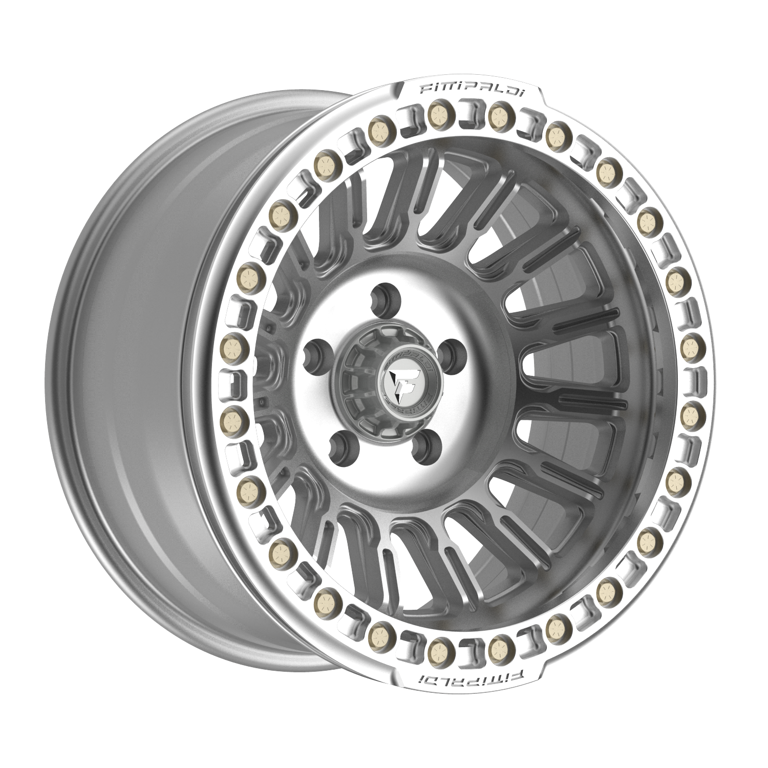 FITTIPALDI FB152M 17X9, PCD 5X5.00, ET -38, CB 71.5-MACHINED SILVER