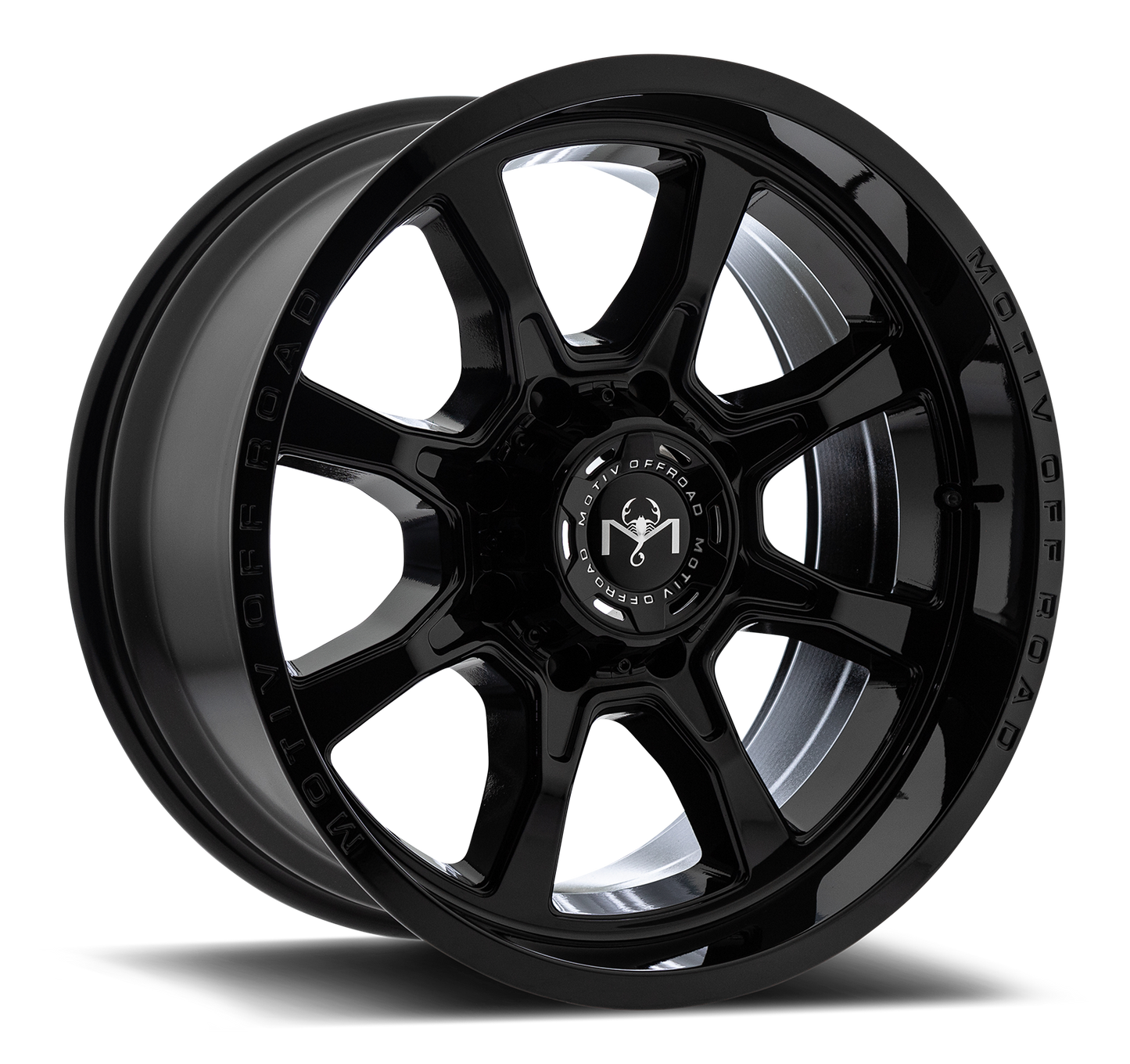 Motiv Off Road GLOCK 20X9 +18 8X180 Gloss Black with Lip Logo