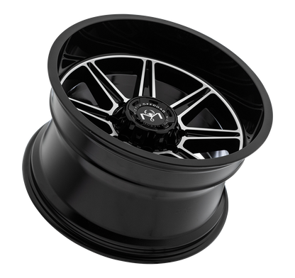 Motiv Off Road BALAST 20X12 -44 6X135/6X5.50 Gloss Black With Machined Face Accents