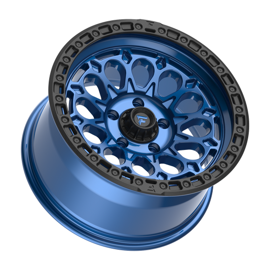 FITTIPALDI OFFROAD FT101BLB 17X9, PCD 5X5.00, ET -12, CB 71.5-GLOSS BLUE WITH SATIN BLACK RING