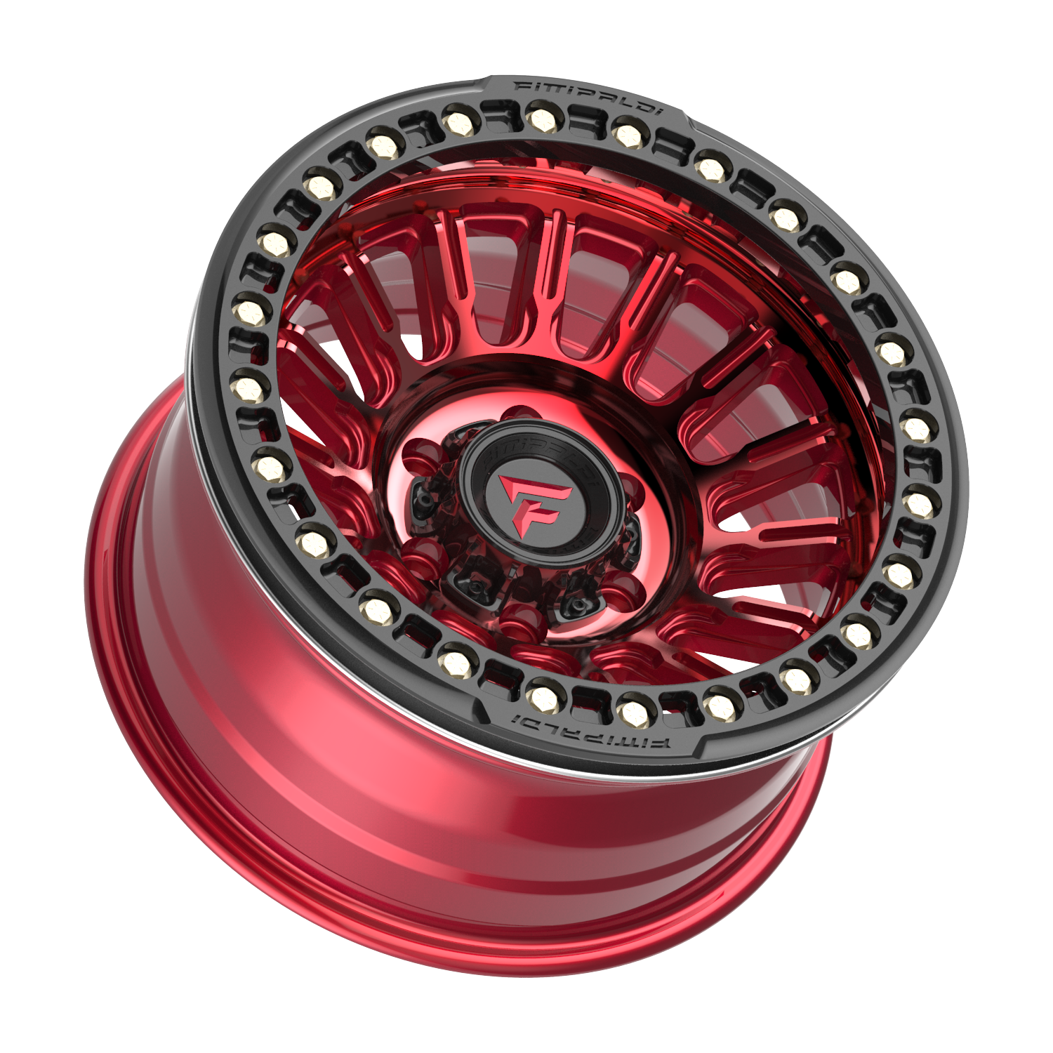 FITTIPALDI FB152R 17X9, PCD 6X5.50, ET -38, CB 106.2-METALLIC RED WITH RED TINT