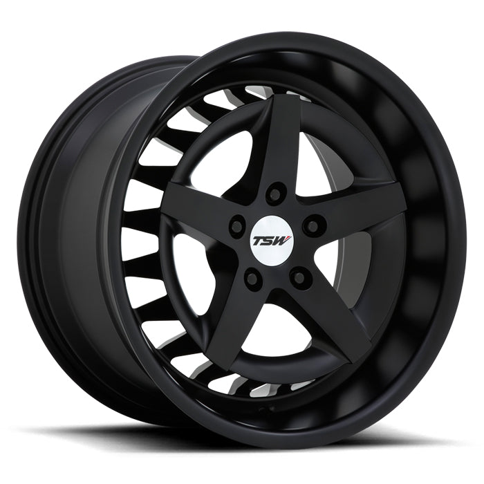 TSW DEGNER 18X10 25 5X112 SEMI GLOSS BLACK