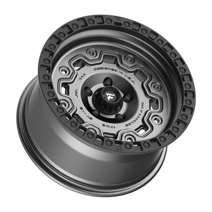 FITTIPALDI OFFROAD FT100AB 17X9, PCD 5X5.00, ET -12, CB 71.5-SATIN ANTHRACITE BLACK RING