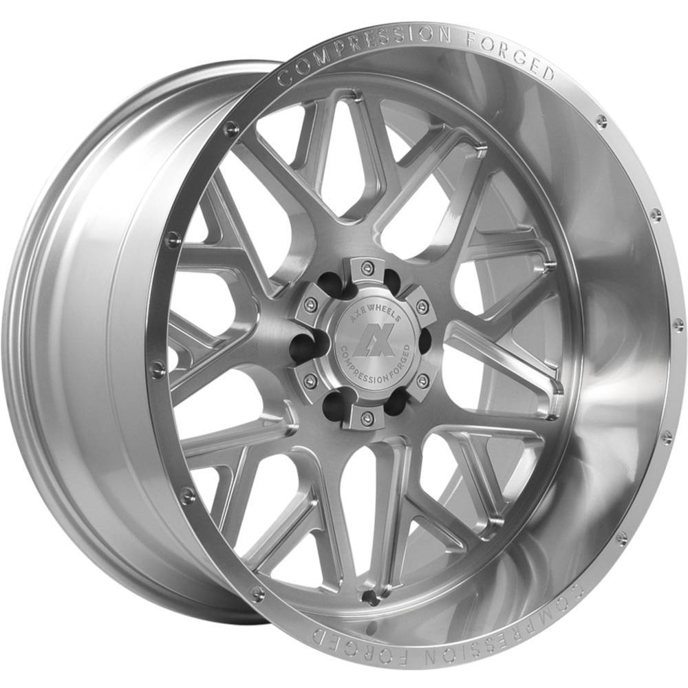 AXE Compression Forged Off-Road AX5.1 22x12 -44 8x170 Silver Brush Milled