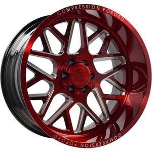 AXE Compression Forged Off-Road AX5.2 22x10 -19 8x170 Candy Red Milled