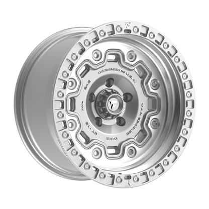 FITTIPALDI OFFROAD FT100MS 17X9, PCD 5X5.00, ET -12, CB 71.5-GLOSS SILVER MACHINED