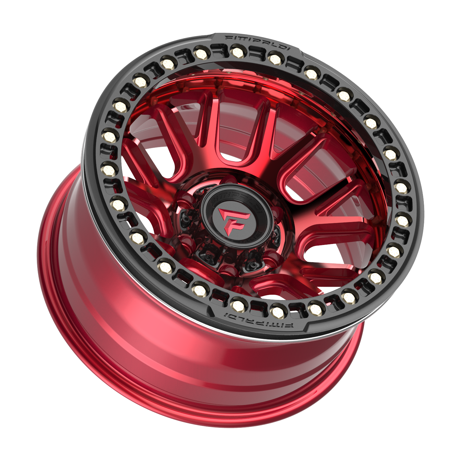 FITTIPALDI FB151R 17X9, PCD 6X5.50, ET -38, CB 106.2-METALLIC RED WITH RED TINT