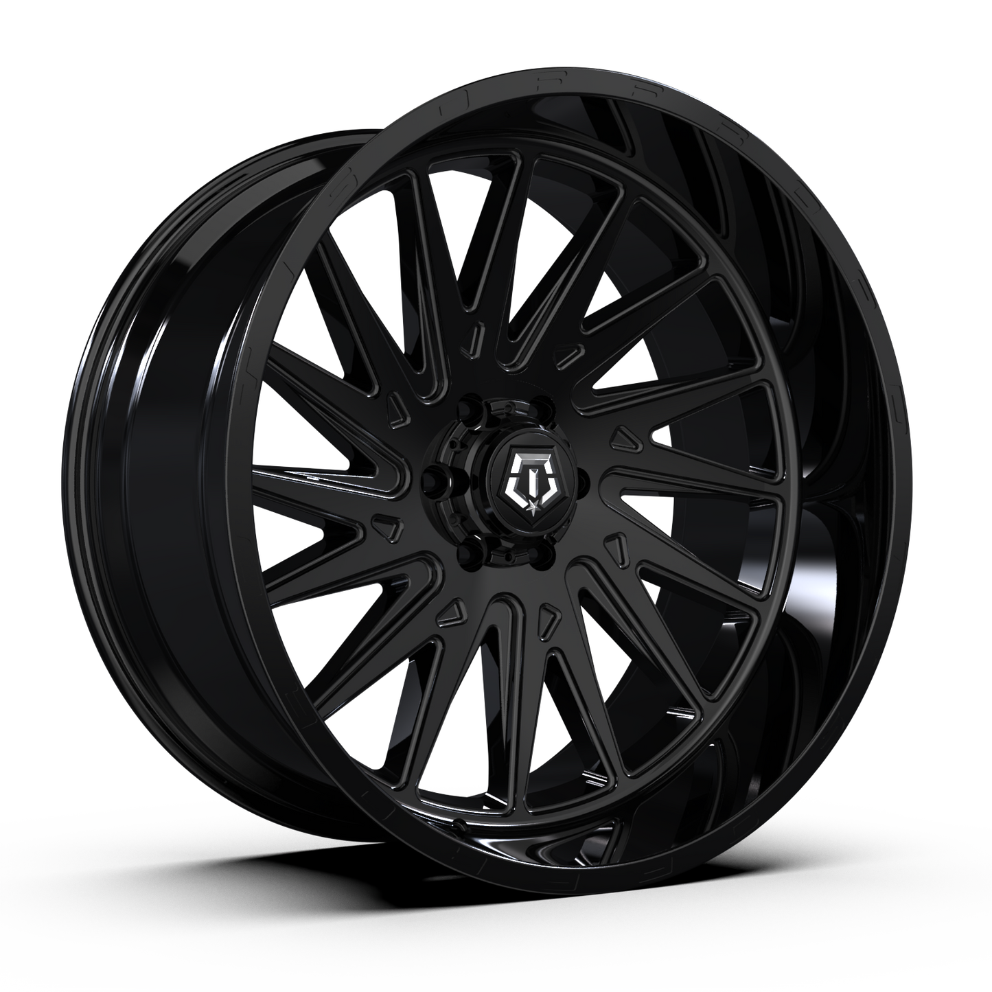 TIS 547B 24x12 -44 6x139.7 GLOSS BLACK/MILLED