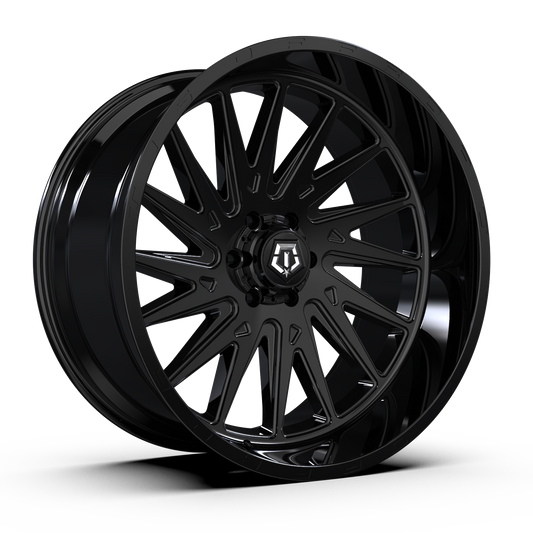 TIS 547B 24x12 -44 6x139.7 GLOSS BLACK/MILLED
