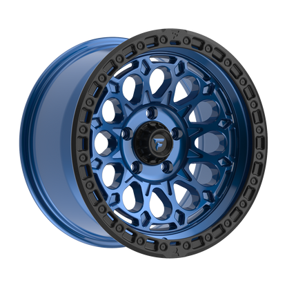 FITTIPALDI OFFROAD FT101BLB 17X9, PCD 5X5.00, ET -12, CB 71.5-GLOSS BLUE WITH SATIN BLACK RING