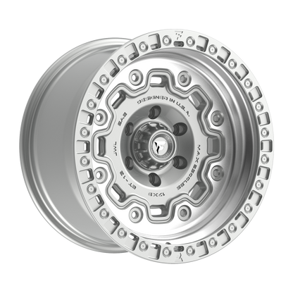 FITTIPALDI OFFROAD FT100MS 17X9, PCD 6X5.50, ET -12, CB 106.2-GLOSS SILVER MACHINED