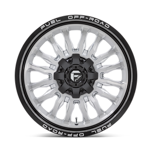 Fuel 1PC D798 ARC 20X9 1 6X135/6X5.3/6X139.7/6X5.5 Silver Brushed Face With Milled Black Lip