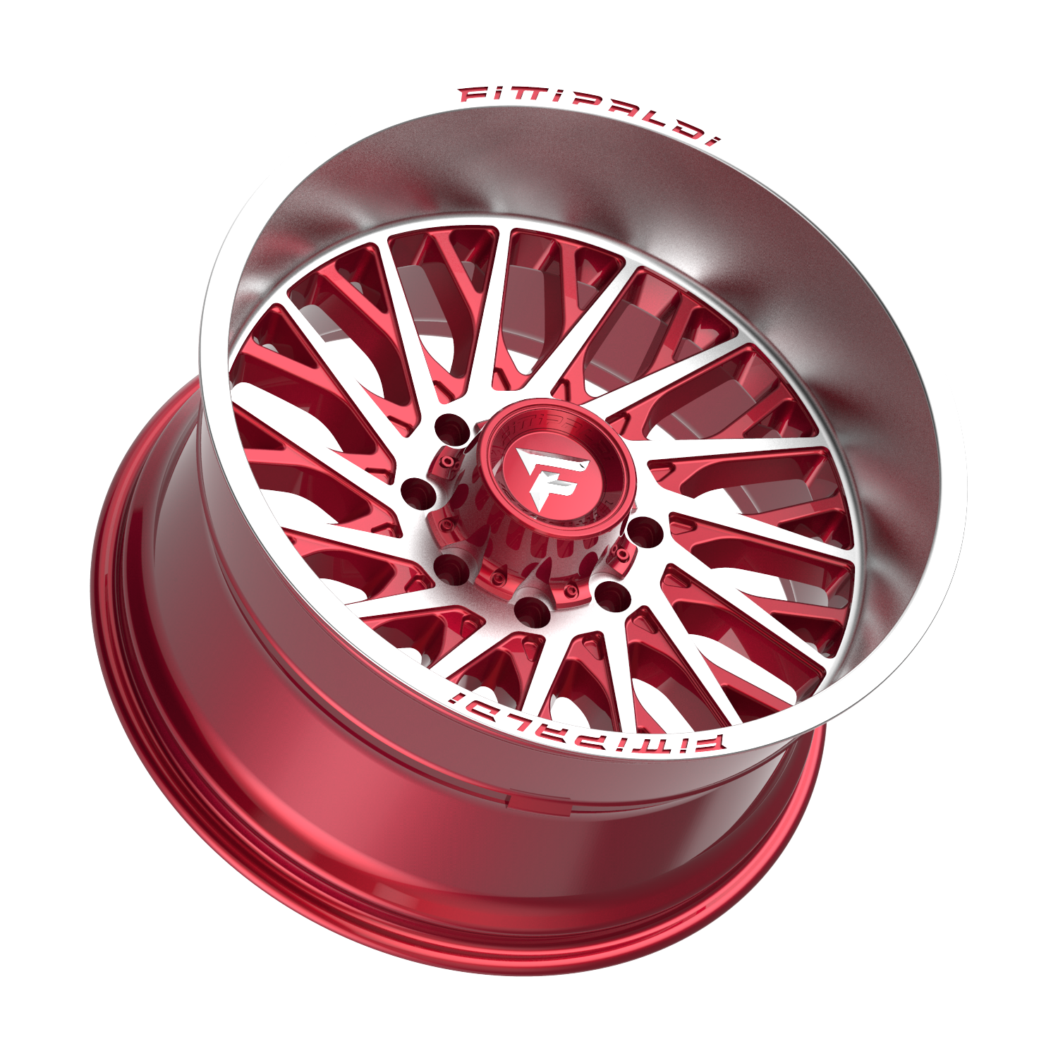 FITTIPALDI OFFROAD FA08MR 22X12, PCD 8X170, ET -44, CB 125.2-GLOSS RED MACHINED