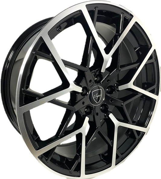 Elegant E009 18x8.5 35 5x114.3/Gloss Black Machine Face