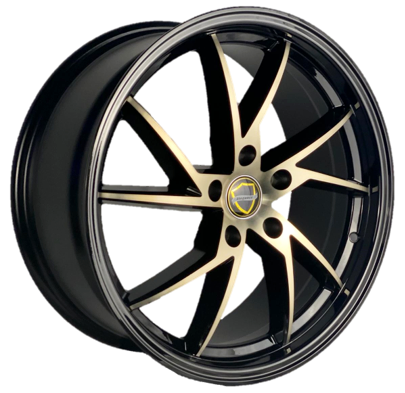 ELEGANCE SHARP 18x8 35 5x114.3 Gloss Black Light Candy Bronze Face