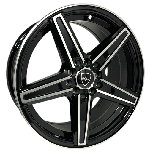 Elegant E003 15x6.5 35 5x100/5x114.3 Gloss Black Machine Face