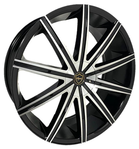 ELEGANCE EL908 20x8.5 35 5x114.3/5x120 Gloss Black Machine Face