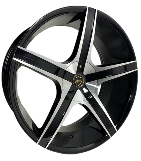 ELEGANCE EL907 22x8.5 34 5x114.3/5x120 Gloss Black Machine Face