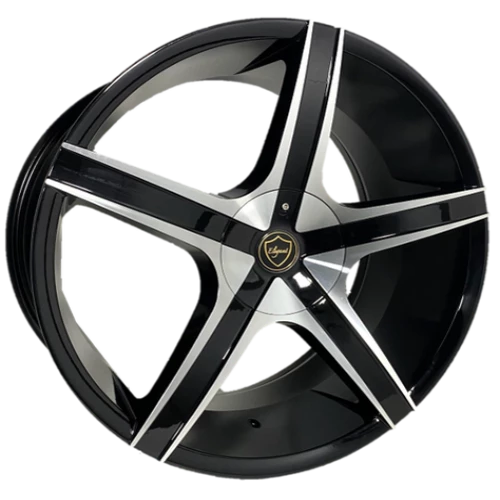 ELEGANCE EL907 20x8.5 35 5x114.3/5x120 Gloss Black Machine Face