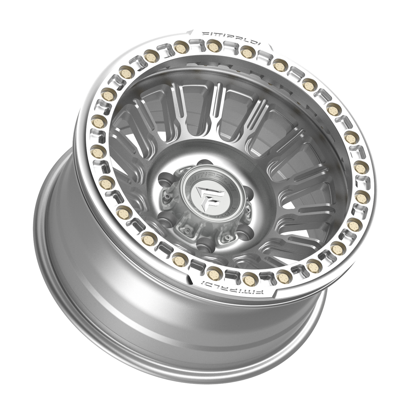 FITTIPALDI FB152M 17X9, PCD 6X5.50, ET -38, CB 106.2-MACHINED SILVER