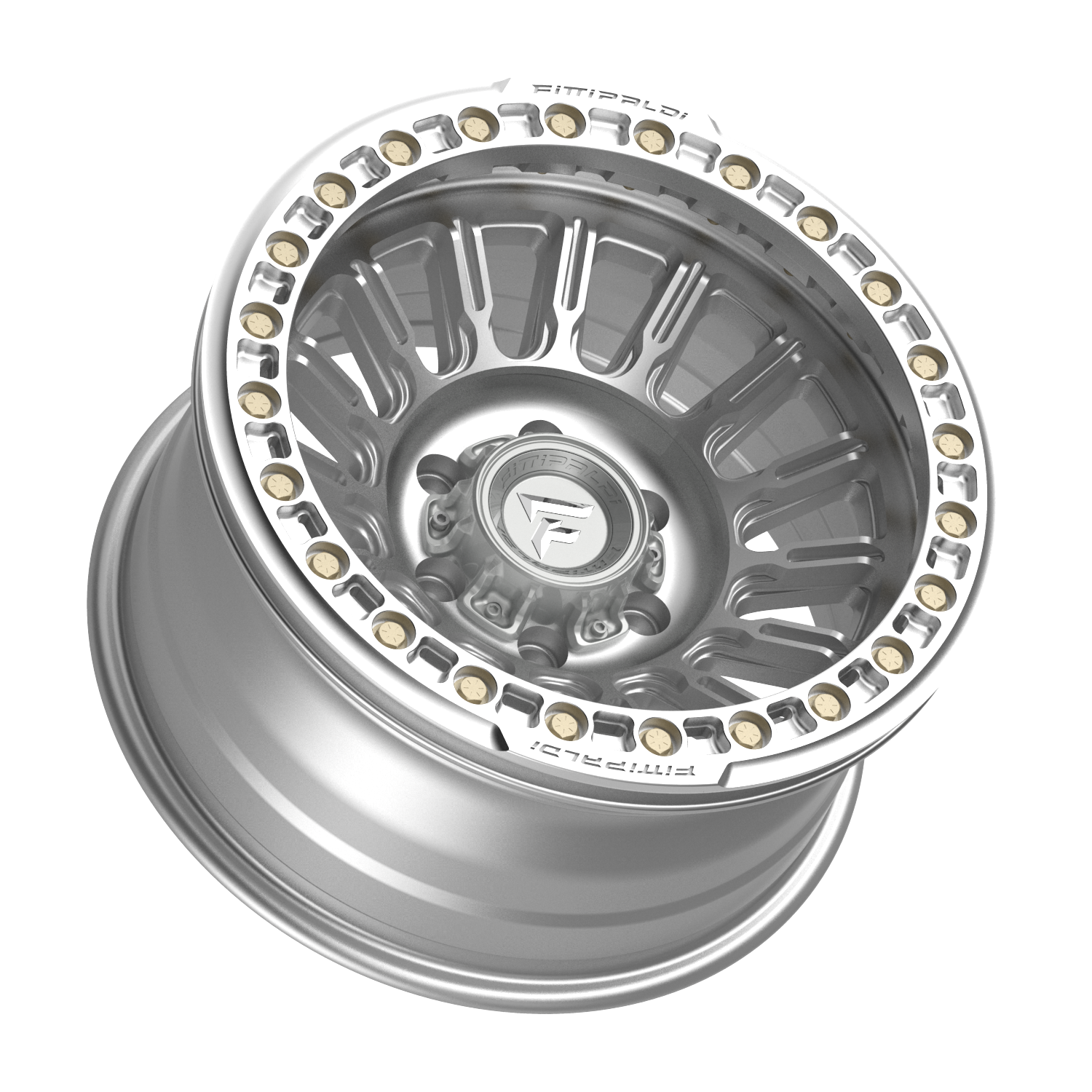 FITTIPALDI FB152M 17X9, PCD 6X5.50, ET -38, CB 106.2-MACHINED SILVER