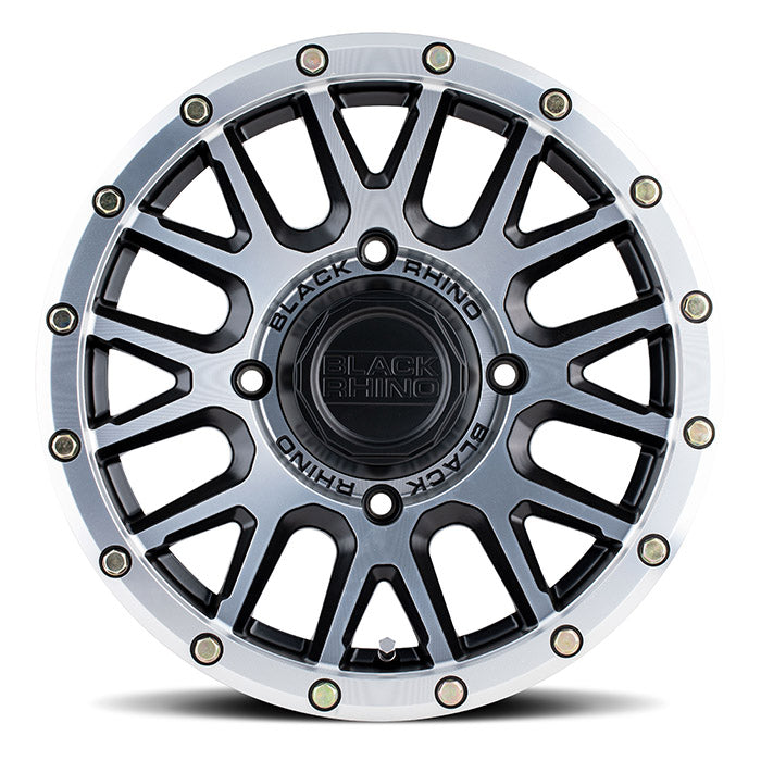 Black Rhino Powersports LA PAZ UTV 15X7 51 4X137 SEMI GLOSS BLACK WITH MACHINED FACE