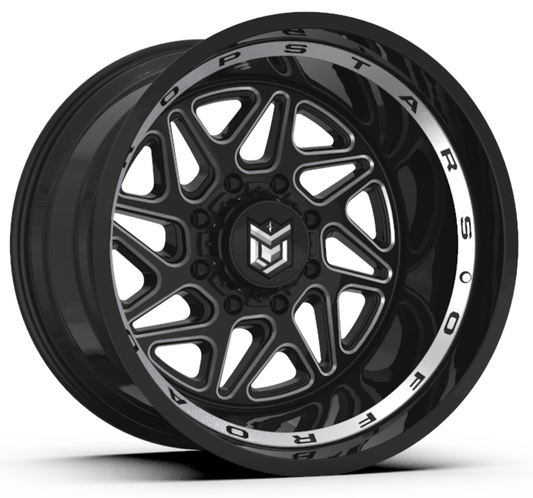 Dropstars 657BM 24x14 -76 6x135/6x139.7(6x5.5) Black