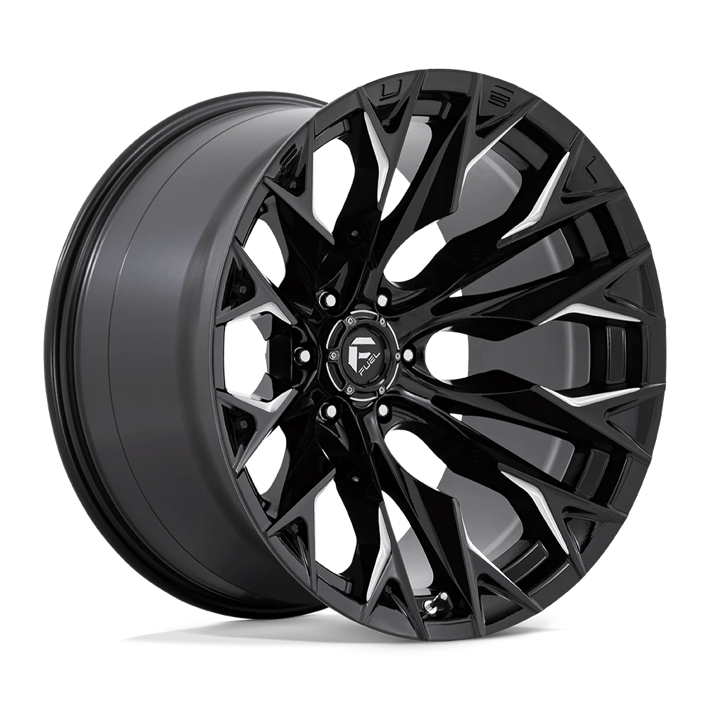 Fuel 1PC D803 FLAME 22X12 -44 6X139.7 GLOSS BLACK MILLED