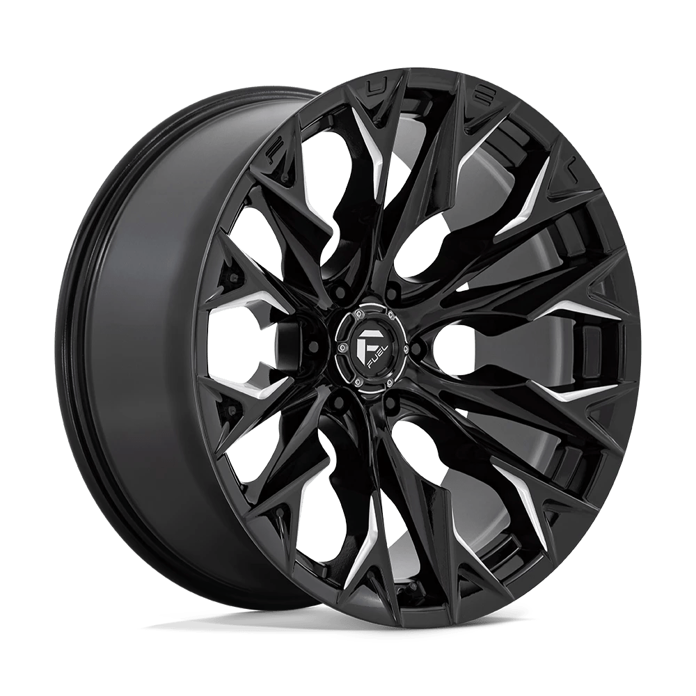 Fuel 1PC D803 FLAME 22X10 -18 6X139.7 GLOSS BLACK MILLED