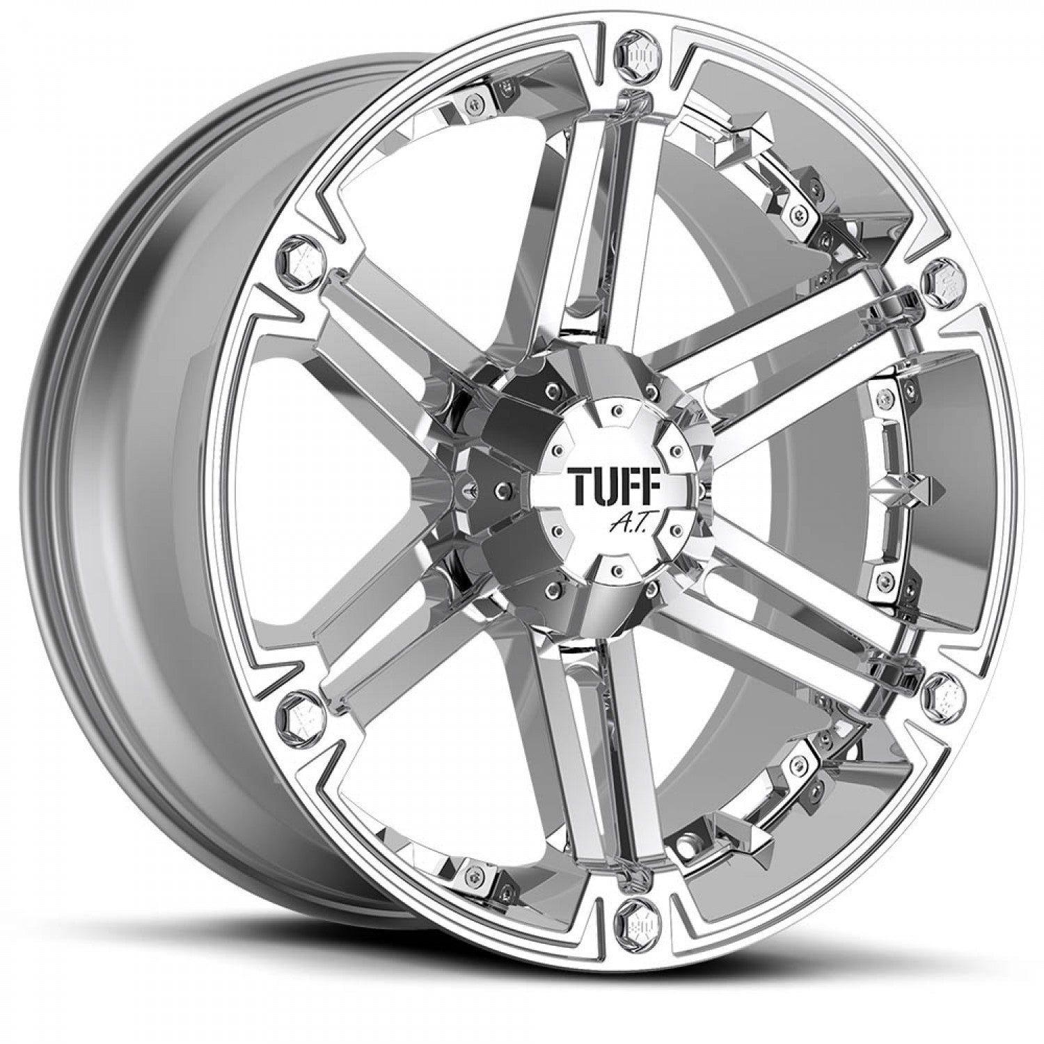 Tuff T01 18X9 10 5X127/5X139.7/5X5.0/5.5 SILVER W/ BRUSHED SILVER FACE