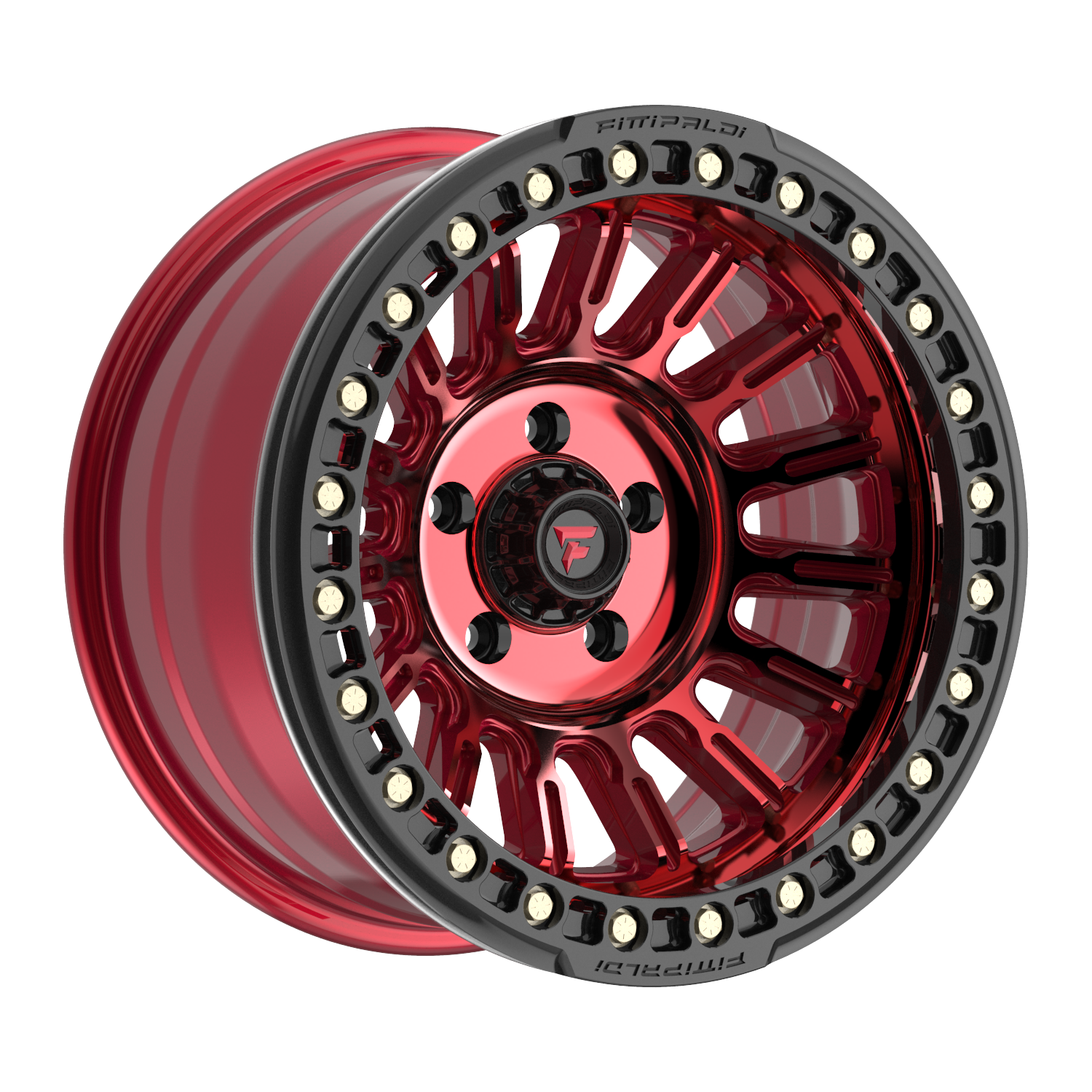 FITTIPALDI FB152R 17X9, PCD 5X5.00, ET -38, CB 71.5-METALLIC RED WITH RED TINT