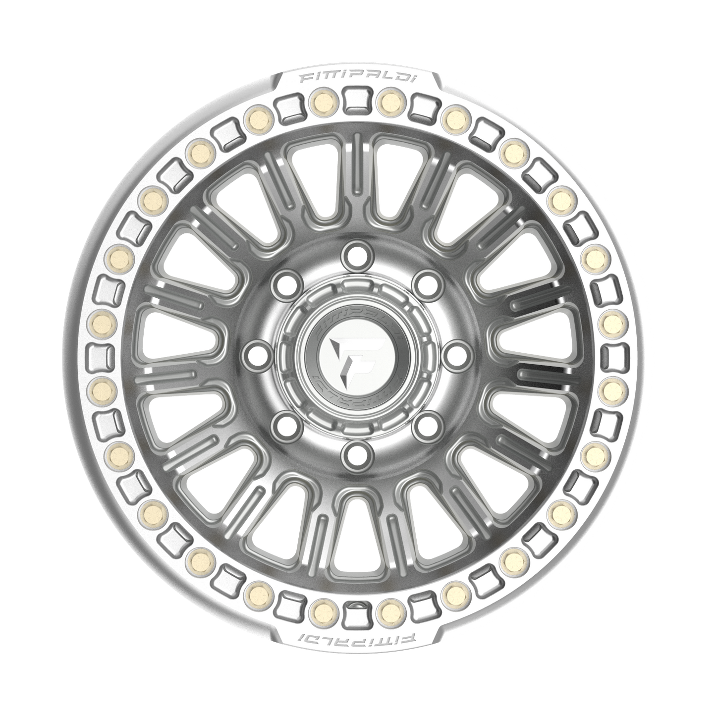 FITTIPALDI FB152M 17X9, PCD 8X6.50, ET -38, CB 125.2-MACHINED SILVER