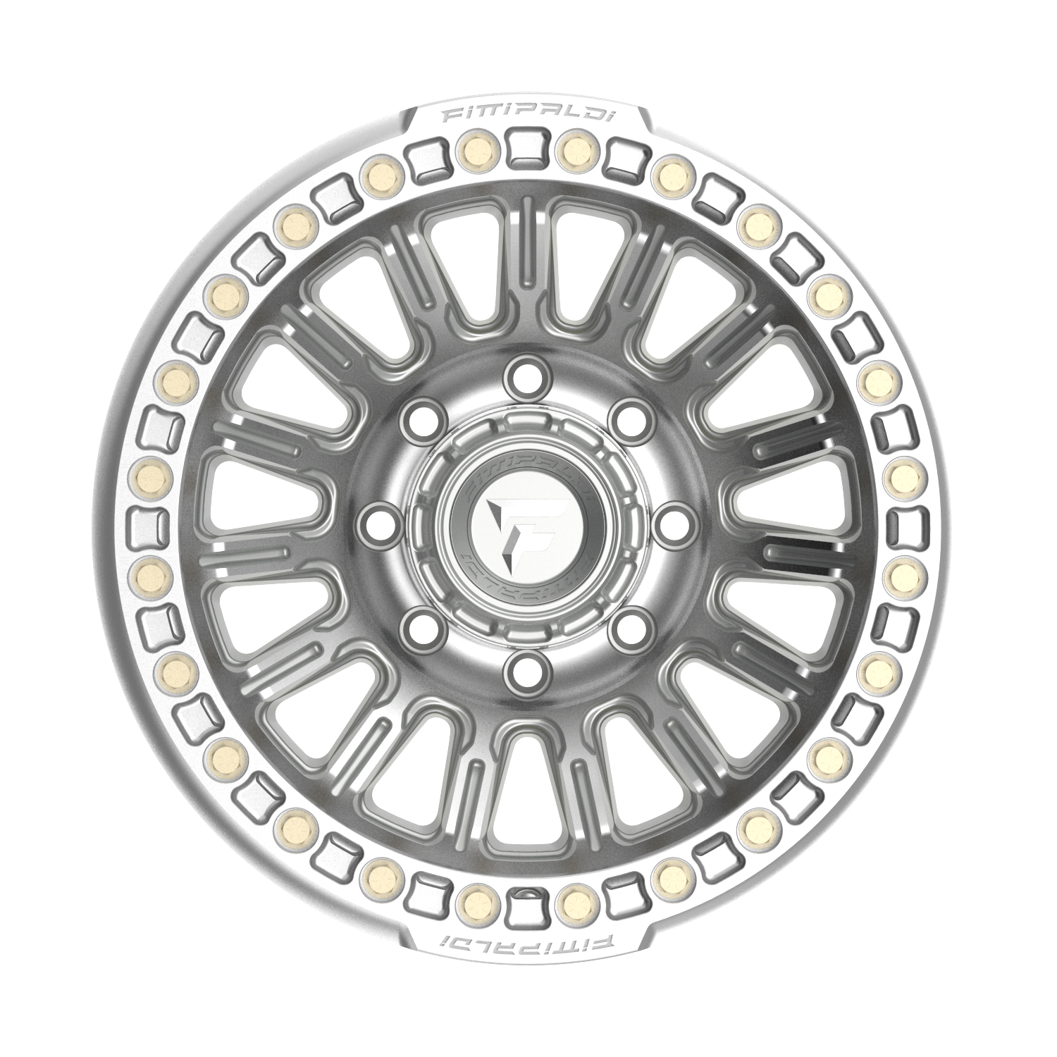 FITTIPALDI FB152M 17X9, PCD 8X6.50, ET -38, CB 125.2-MACHINED SILVER