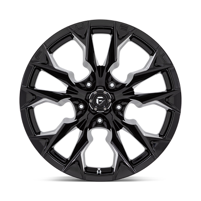 Fuel 1PC D803 FLAME 22X12 -44 5X139.7 GLOSS BLACK MILLED