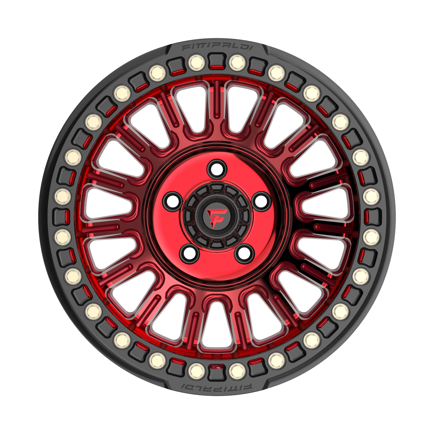 FITTIPALDI FB152R 17X9, PCD 5X5.00, ET -38, CB 71.5-METALLIC RED WITH RED TINT
