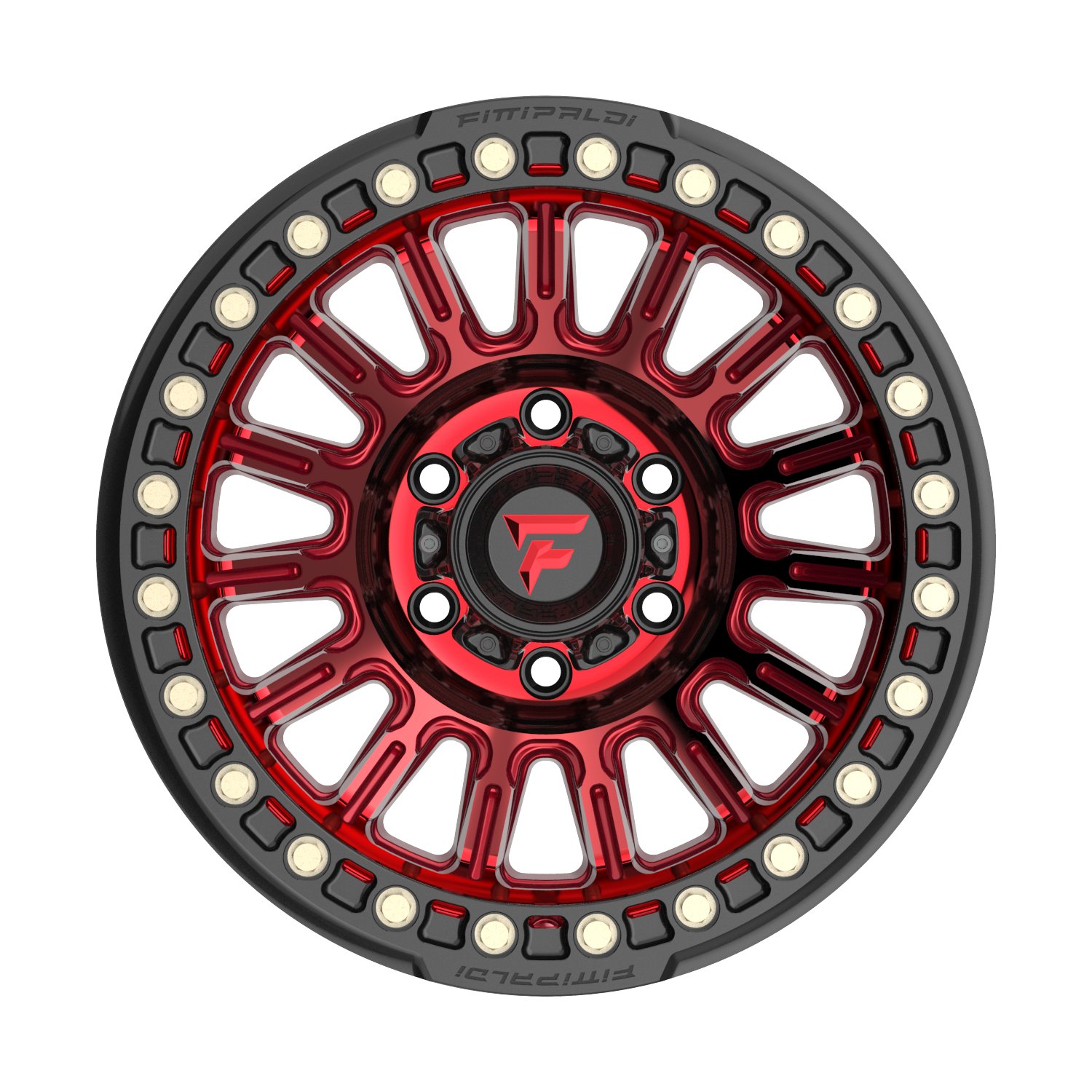 FITTIPALDI FB152R 17X9, PCD 6X5.50, ET -38, CB 106.2-METALLIC RED WITH RED TINT