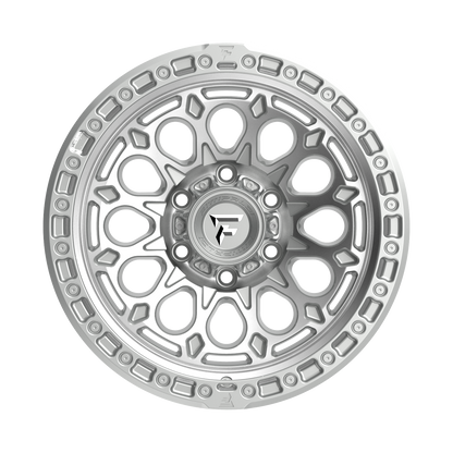 FITTIPALDI OFFROAD FT101MS 17X9, PCD 6X5.50, ET -12, CB 106.2-GLOSS SILVER WITH MACHINED FACE AND UNDERCUT