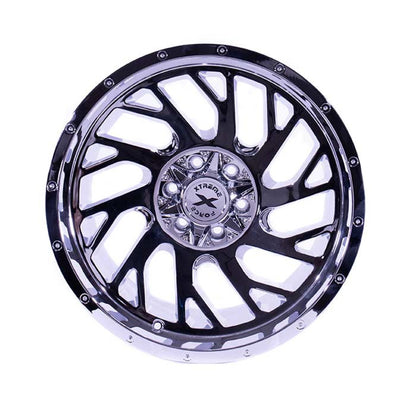 Xtreme Force XF-8 Concave 20x10 -25 33/12.50 Chrome with Thunderer MT or Similar
