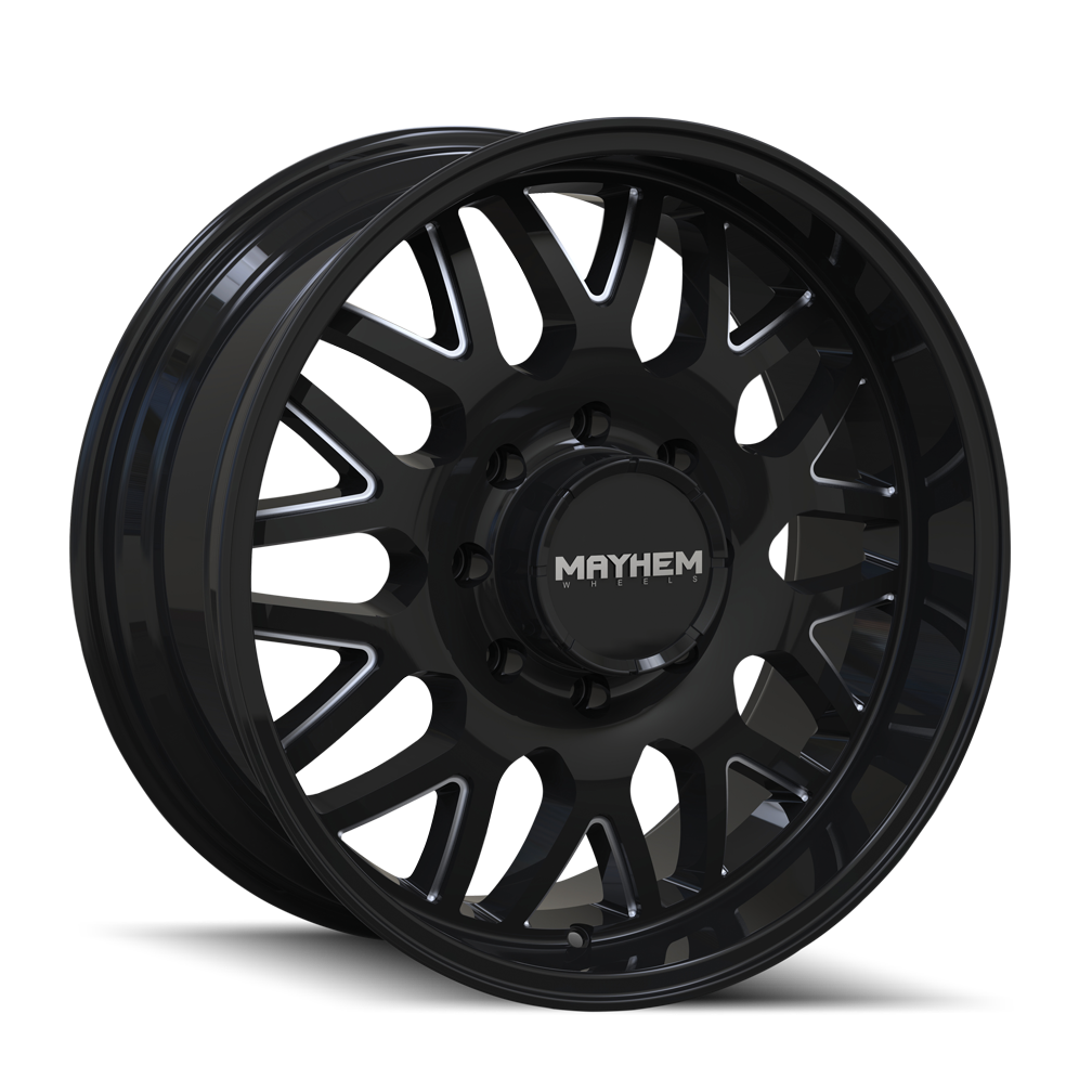 MAYHEM TRIPWIRE 8110 20X10 -26 6x139.7 BLACK W/MILLED SPOKES