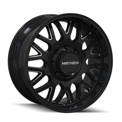 MAYHEM TRIPWIRE 8110 20X10 -26 6x139.7 BLACK W/MILLED SPOKES