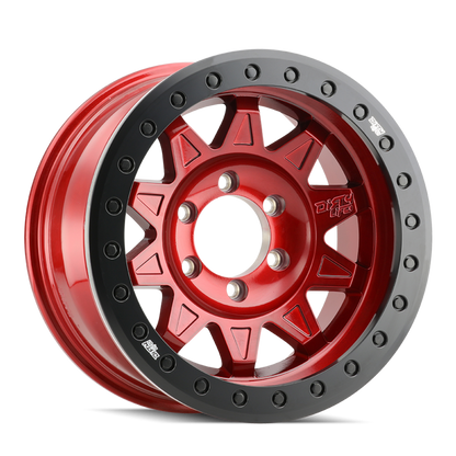 DIRTY LIFE ROADKILL RACE 9302 17X9 -38 5x127 CRIMSON CANDY RED BEADLOCK