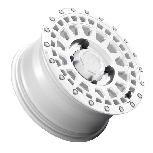 Black Rhino Powersports PARKER UTV BEADLOCK 15X7 51 4X156 SILVER WITH MIRROR CUT FACE