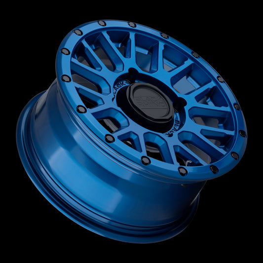 Black Rhino Powersports LA PAZ UTV 15X7 36 4X156 BLUE WITH BLACK BOLTS