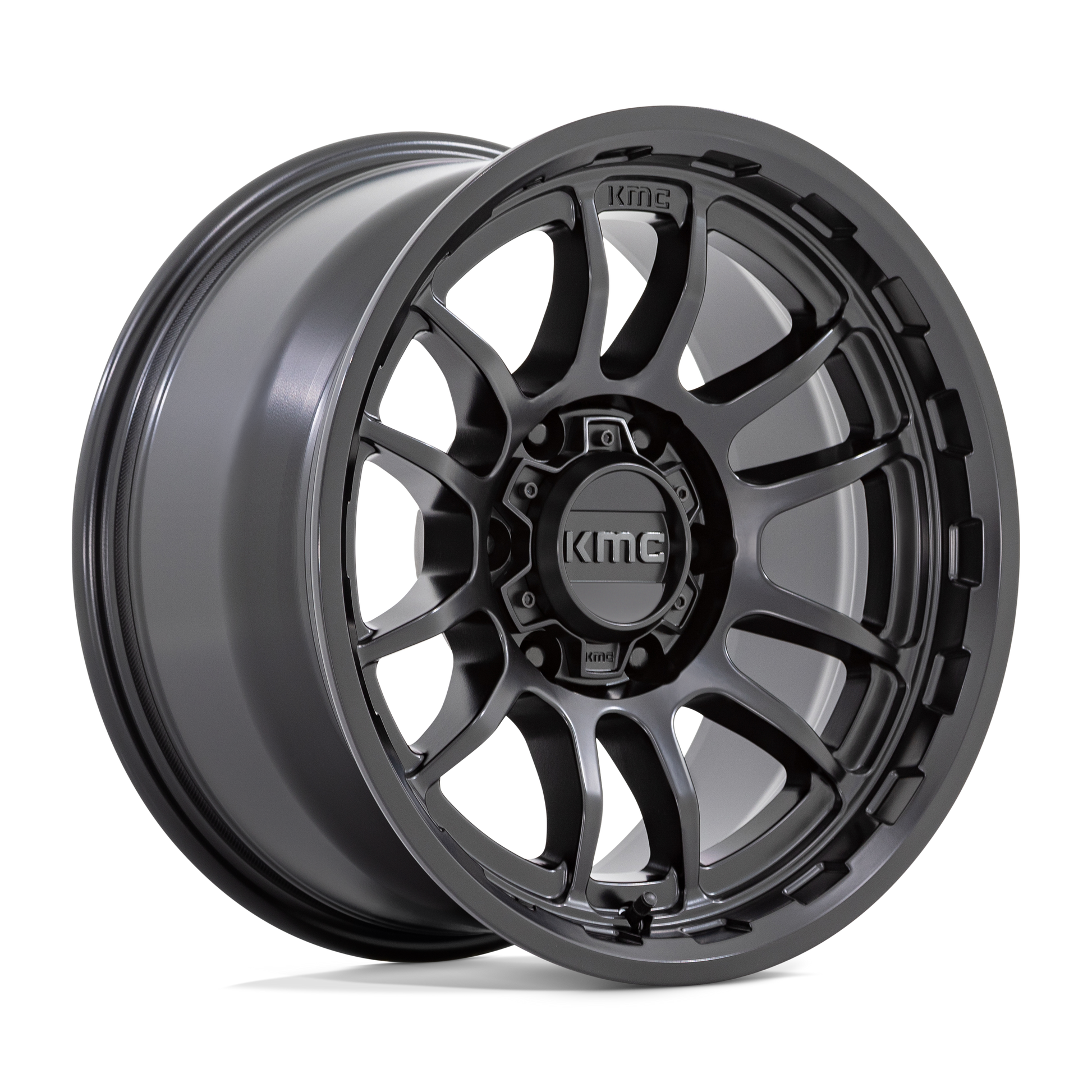 KMC KM727 WRATH 17X8.5 0 5X127/5X5.0 SATIN BLACK