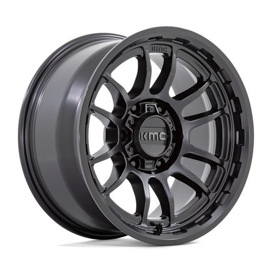 KMC KM727 WRATH 17X8.5 -10 5X127/5X5.0 SATIN BLACK