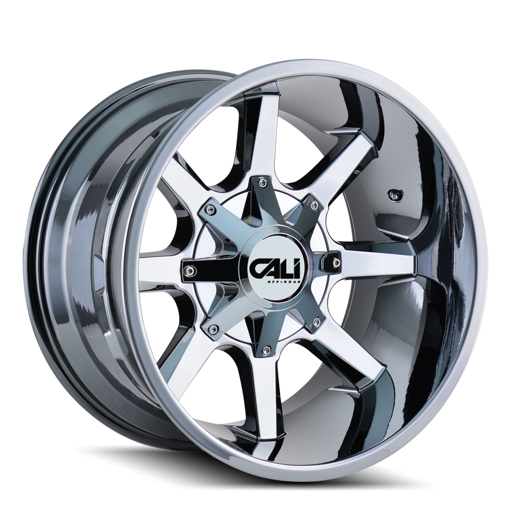 CALI OFF-ROAD BUSTED 9100 22X12 -44MM 8x180 124.1MM CHROME