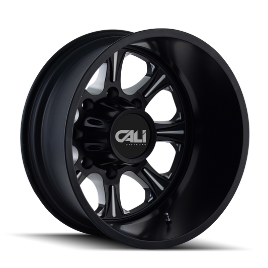 CALI OFF-ROAD BRUTAL 9105 22X8.25 -180MM 8x165.1 121.3MM REAR BLACK/MILLED SPOKES