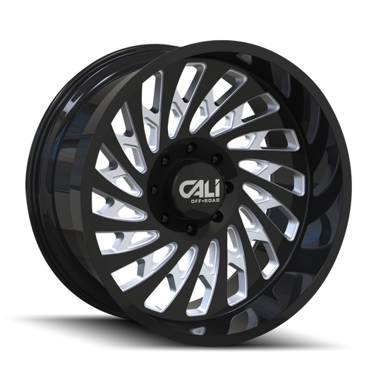 CALI OFF-ROAD SWITCHBACK 9108 20X10 -25MM 6x139.7 106MM GLOSS BLACK/MILLED
