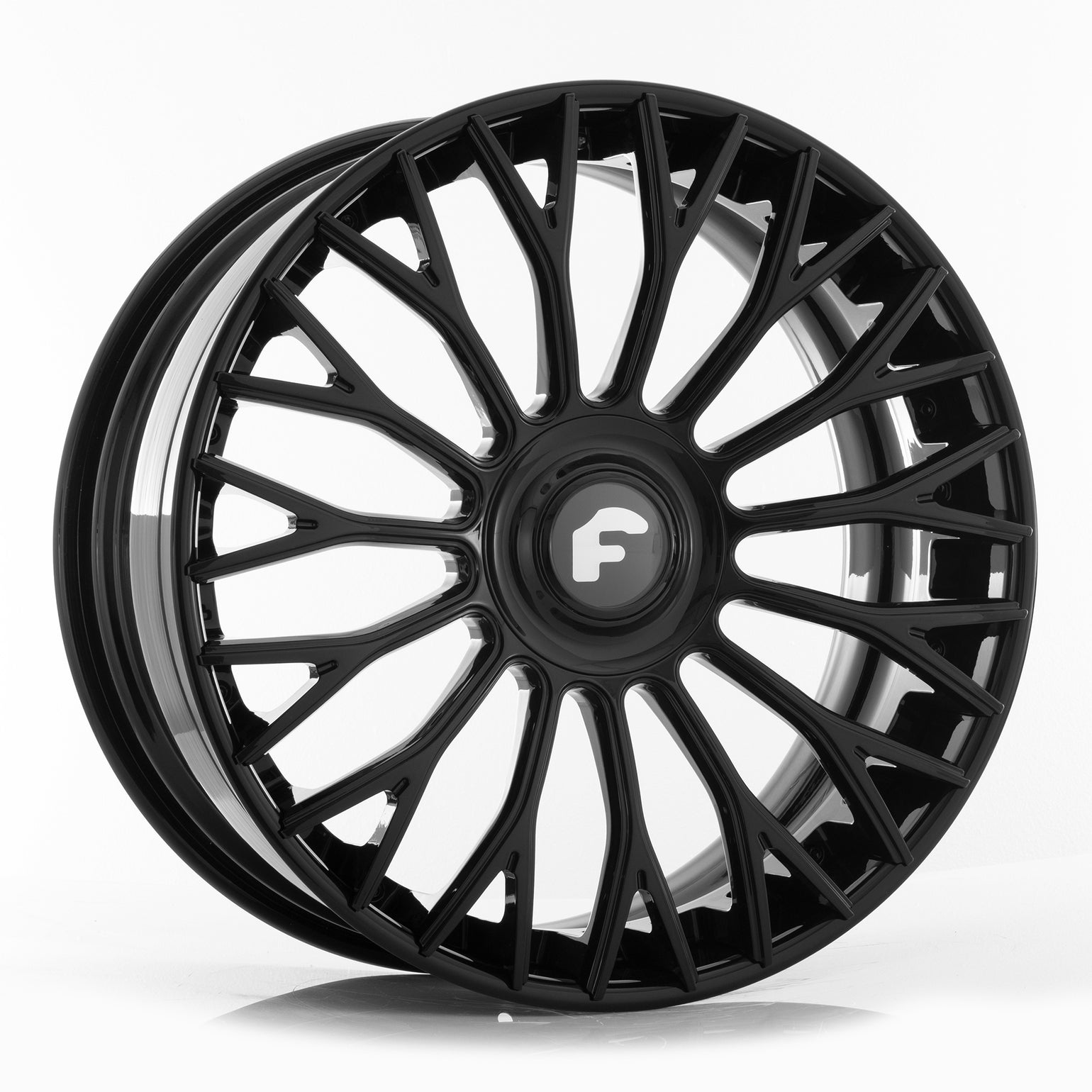 24x10 +10 5x130 Forgiato NB6-M Gloss Black Wheels | Rims