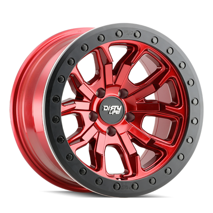 DIRTY LIFE DT-1 9303 17X9 -12 8x165 CRIMSON CANDY RED